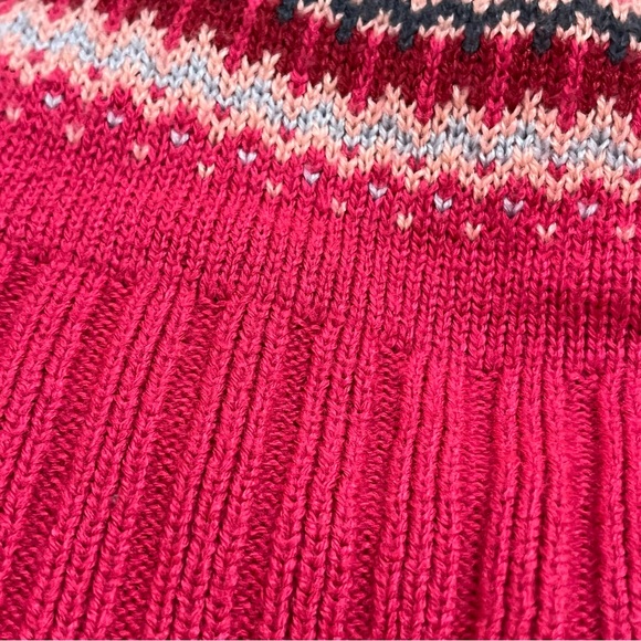 Columbia Kids' Pink Knit Pom-Pom Hat with Ear Flaps - Picture 7 of 7